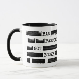 Ban Fascists Not Books Redacted Mug