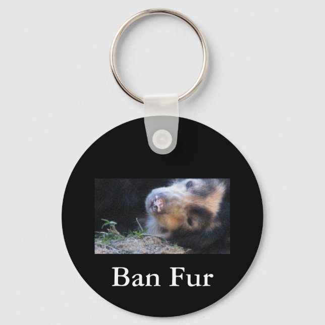 Ban Fur Keychain (Front)