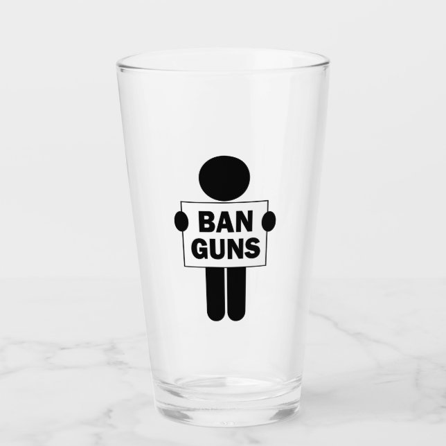 Ban Guns Glass (Front)