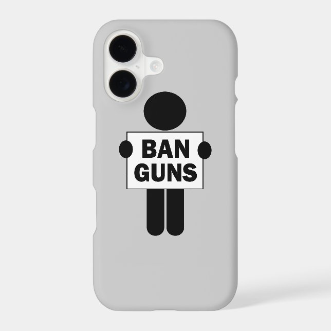 Ban Guns Iphone Case (Back)