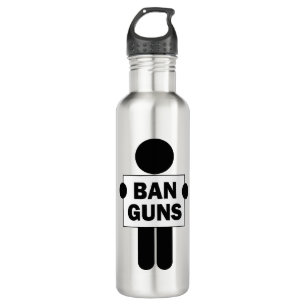 Ban Guns Stainless Steel Water Bottle