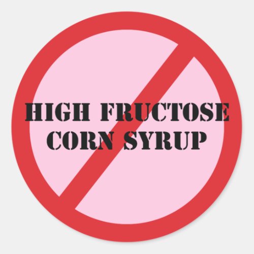 Ban High Fructose Corn Syrup Sticker