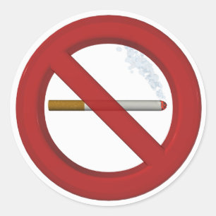 Ban on sticker smoking
