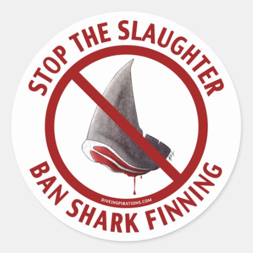 Ban Shark Finning Sticker