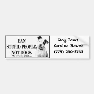 Ban Stupid People bumper sticker