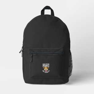Ban Stupid People Not Pitbulls Dog Printed Backpack