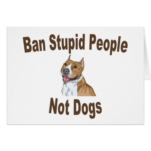 Ban Stupid People Notebook Cards (Front Horizontal)