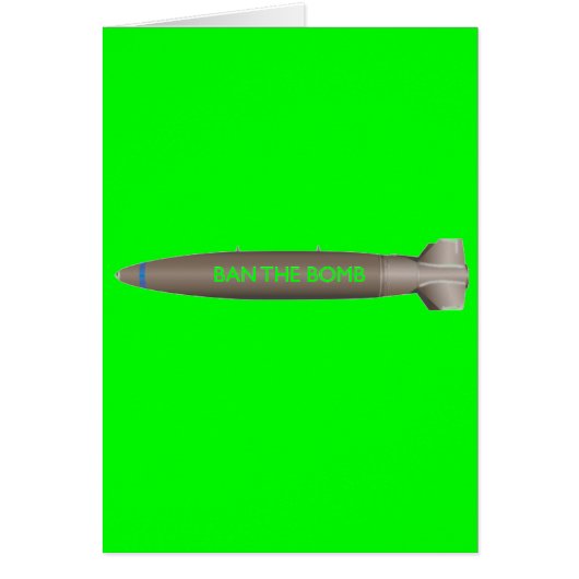 ban the bomb cards (Front)