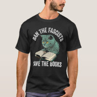 Ban The Fascists Save The Books Funny Book Lover W