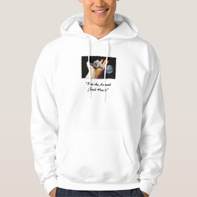 "BAN THE SEAL HUNT" Hoodies & T-shirts (Front)