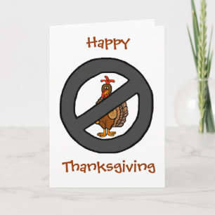 Ban Turkey, Eat Pie! Ver. 2 Thanksgivng Card