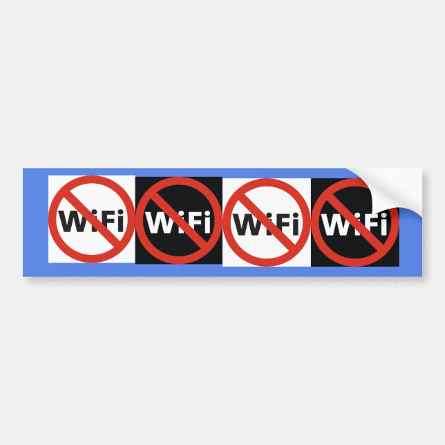Ban Wi-Fi bumper sticker (Front)