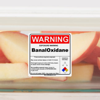 BanalOxidane Warning Sheet Labels