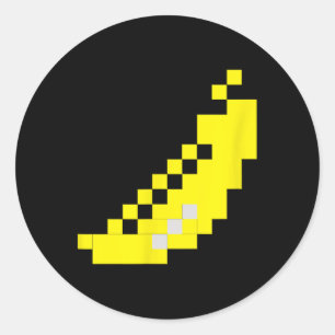 Banana 80s Video Game Halloween Group Costume  Classic Round Sticker