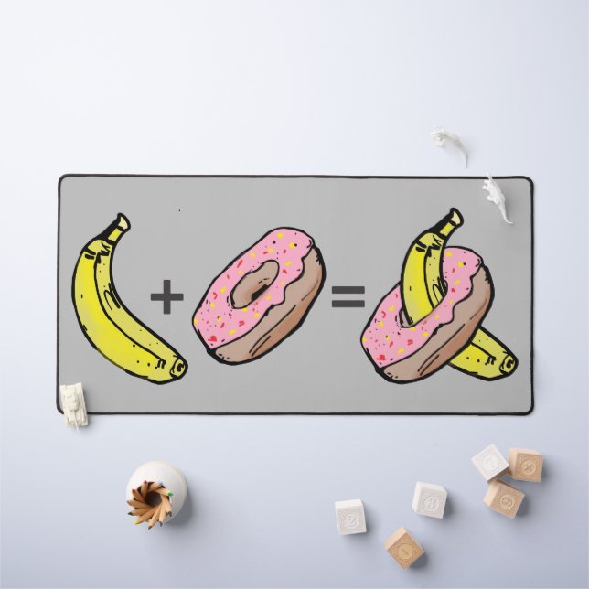Banana and Donut Desk Mat (Kids Table)