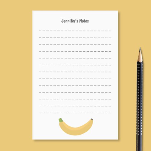 Banana and lines post_it notes