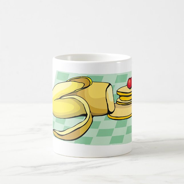 Banana and Pancakes Breakfast Fun Food  Coffee Mug (Creator Uploaded)