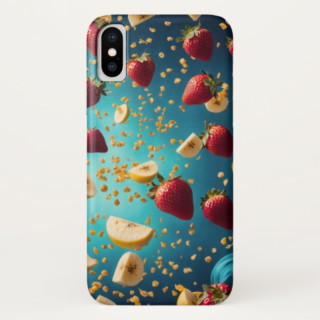banana and strawberry pieces Case-Mate iPhone case (Back)