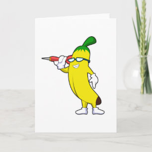 Banana at Darts with Dart Card
