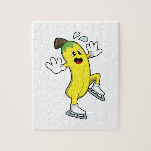 Banana at Ice skating with Ice skatesPNG Jigsaw Puzzle