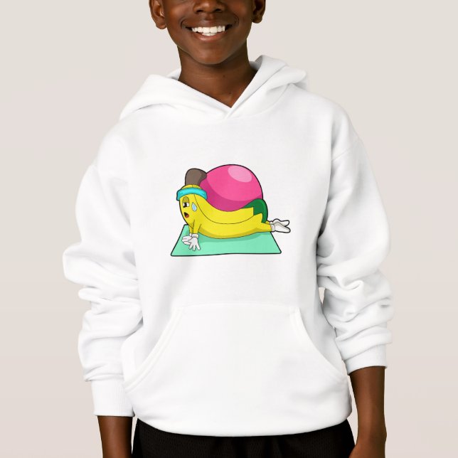 Banana at Yoga Fitness Hoodie (Front)
