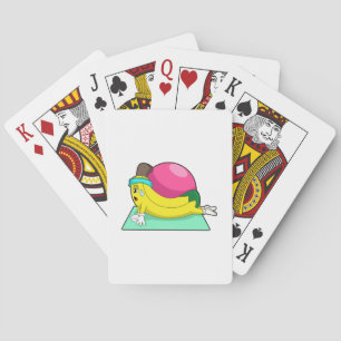 Banana at Yoga Fitness Poker Cards