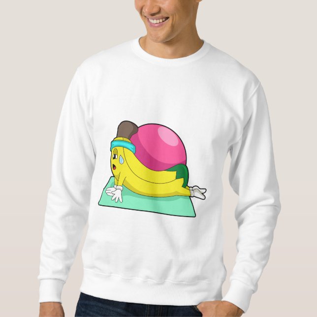 Banana at Yoga Fitness Sweatshirt (Front)