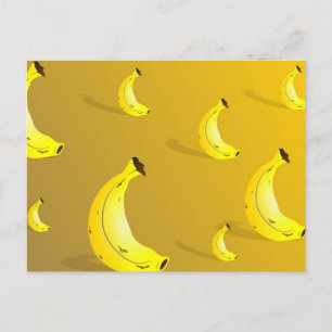 Banana Background Postcard