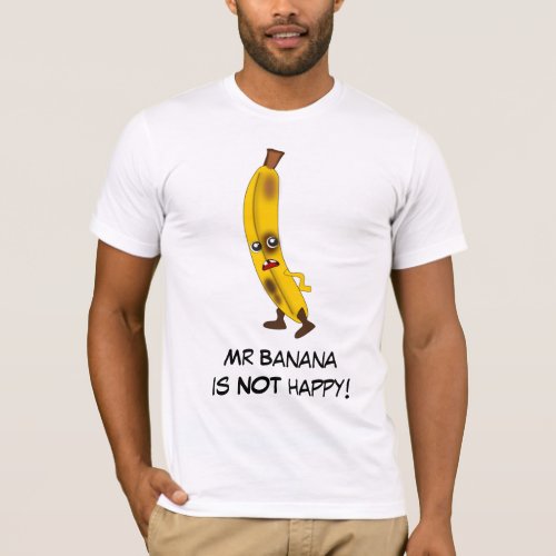 Banana Bad Fruit Gang with Customizable Slogan T_Shirt
