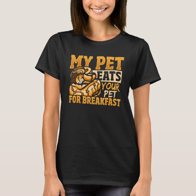 Banana Ball Python for an Royal Python Fan T-Shirt (Front)