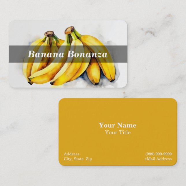 Banana / Bananas / Fruit Business Card (Front/Back)