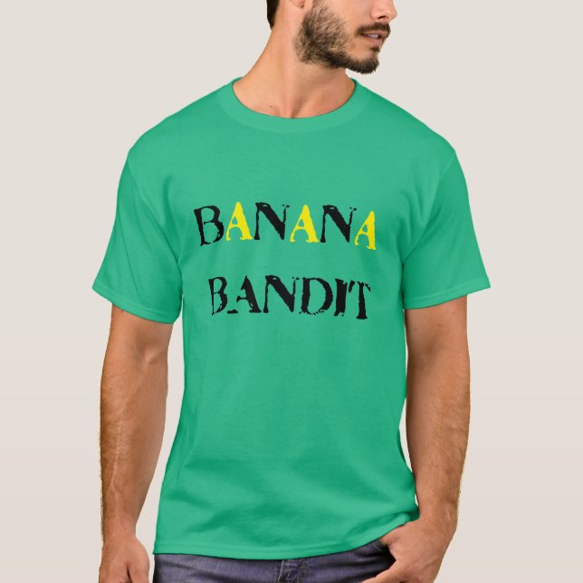 Banana Bandit! Vegan Tshirt (Front)