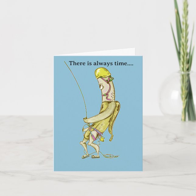 Banana Belay Rock Climbing Card (Front)
