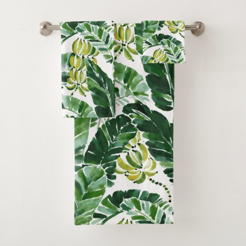 BANANA BELIEFS Lush Banana Leaf Bath Towel Set