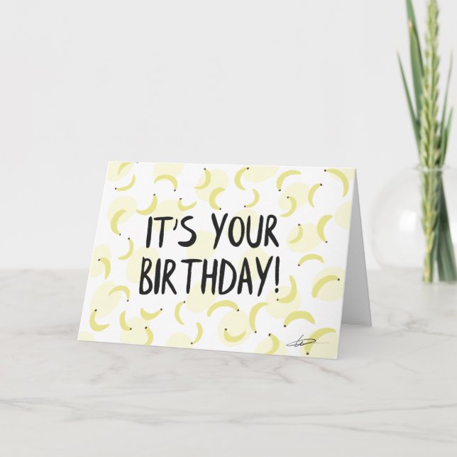 Banana Birthday Card (Front)