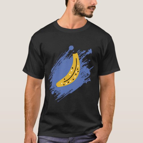 Banana (Blue Background),Pattern,Multiple Banana T-Shirt