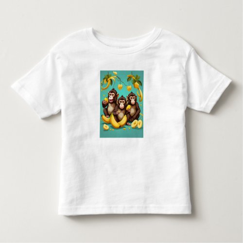 Banana Bonanza Unleash Your Inner Monkey  Toddler T_shirt