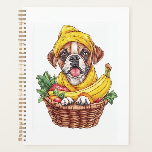 Banana Boxer � Funny Fruit Dog Planner (Front)