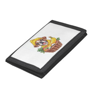 Banana Boxer � Funny Fruit Dog Tri-fold Wallet