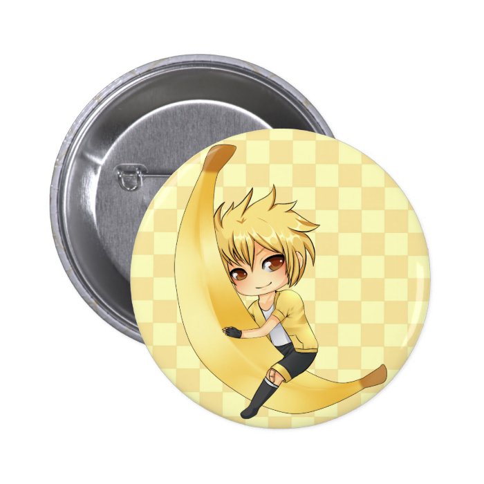 Banana Boy chibi Pinback Button