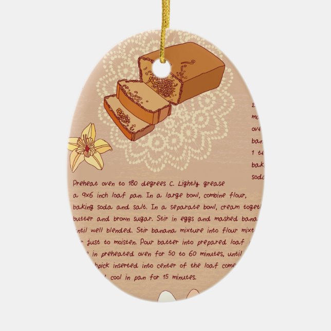 Banana Bread Day - Appreciation Day Ceramic Ornament (Front)