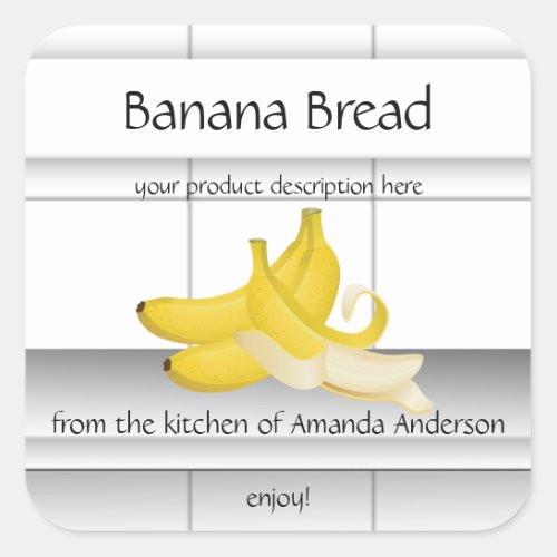Banana Bread Kitchen Tiles Sq Product Label