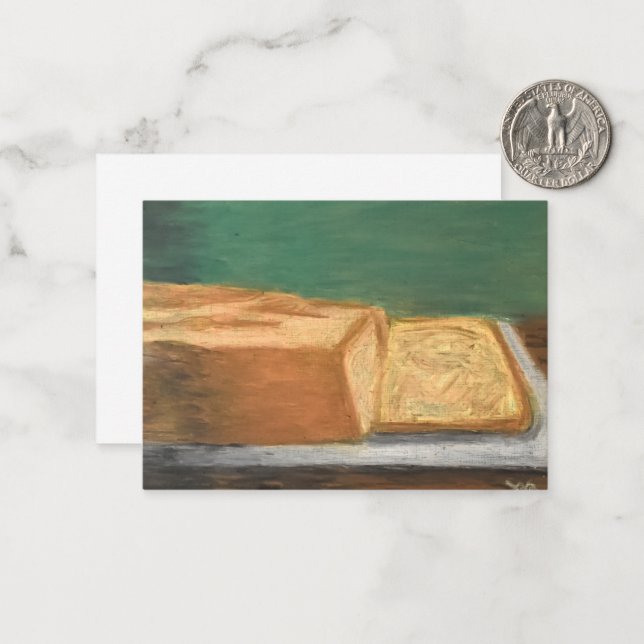 Banana Bread Note Card (Front/Back In Situ)