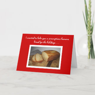 Banana Bread Recipe Holiday Card