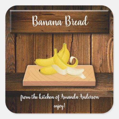 Banana Bread Sq Product Label