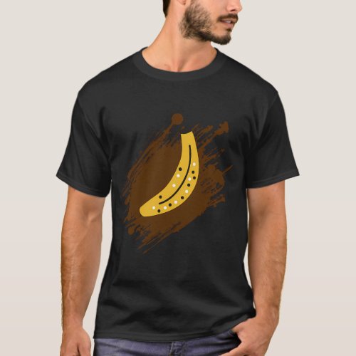 Banana (Brown Background),Pattern,Multiple Banana T-Shirt
