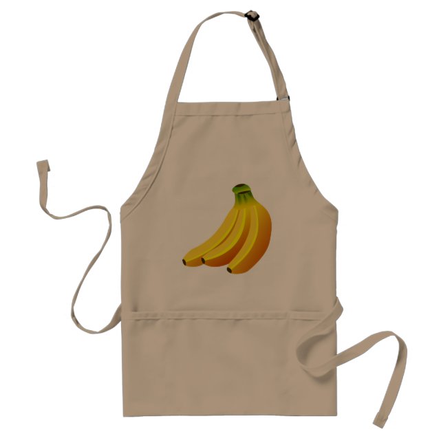 BANANA BUNCH DESIGN ILLUSTRATION ADULT APRON (Front)