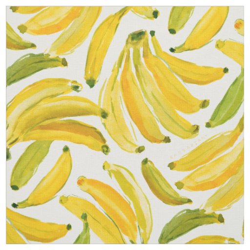 BANANA BUNCH Fruit Pattern Fabric