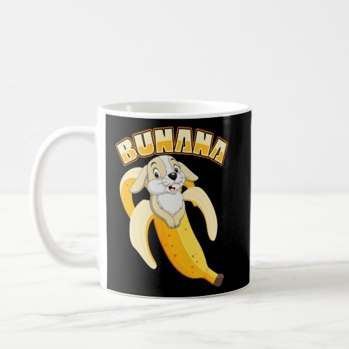 Banana Bunny Rabbit Art  Coffee Mug