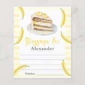 Banana Cake Time Capsule Message  (Front)